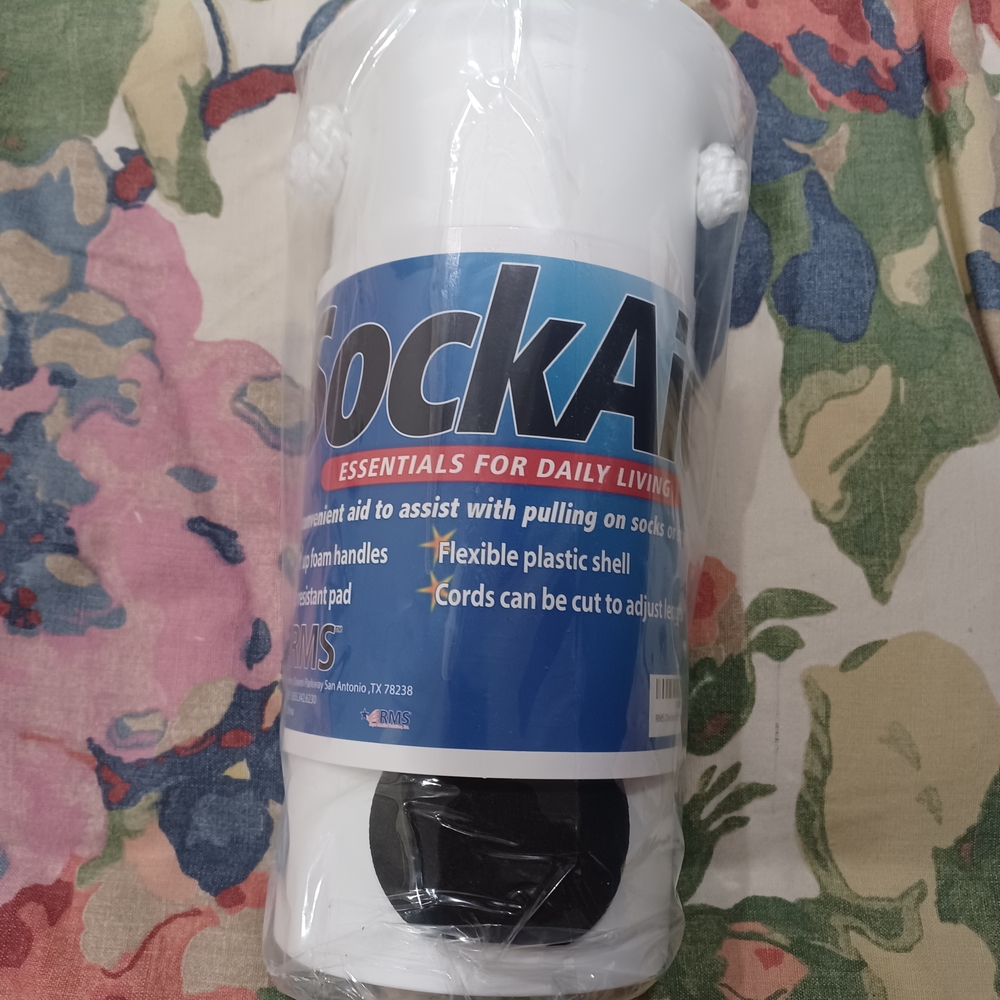 SockAid with Foam Handles - White